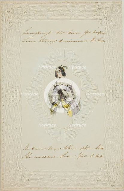 Language Did Have Yet (valentine), c. 1840. Creator: Unknown.