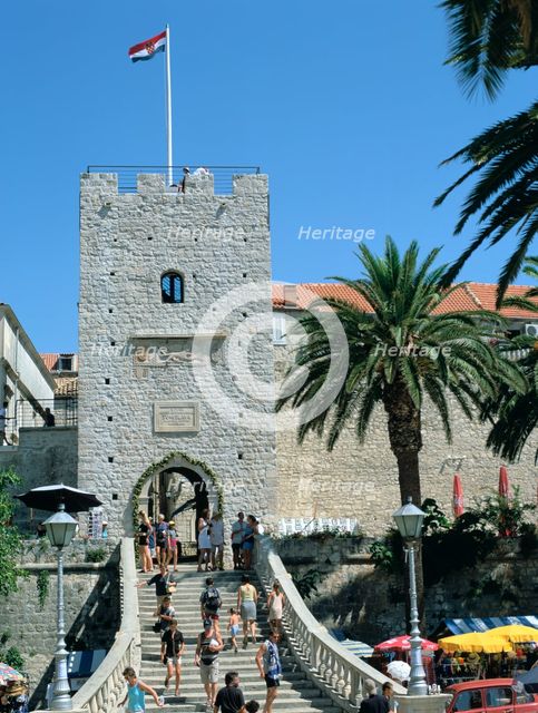 Land Gate, Korcula, Croatia. Creator: Peter Thompson.