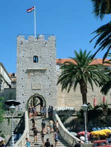 Land Gate, Korcula, Croatia. Creator: Peter Thompson