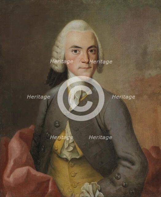 Land judge, later state councillor Jorgen Wichmand, 1749. Creator: Isak Wacklin.