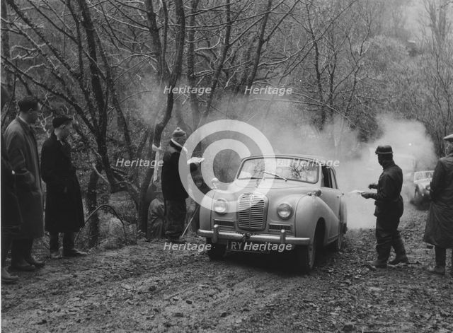 Land's End trial 1961, Austin A40 Somerset on Darracot Hill. Creator: Unknown.