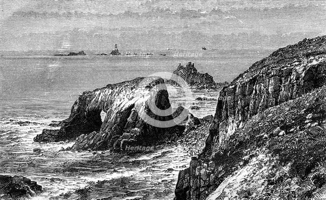 Land's End, Cornwall, 19th century.Artist: Weber