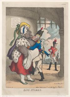 Land Stores, March 10, 1812., March 10, 1812. Creator: Thomas Rowlandson