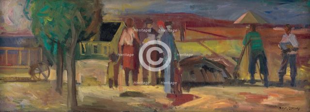 Land Surveyor, 1946. Creator: Bedrich Hoffstädter.