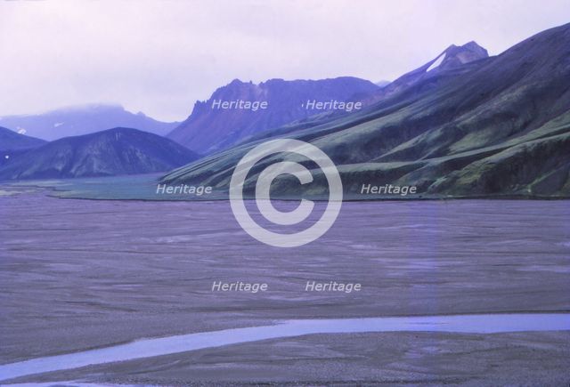 Landmannalaugar, Iceland, 20th century. Artist: CM Dixon.