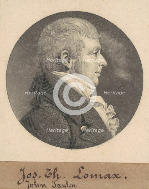 Landon Carter II, 1808. Creator: Charles Balthazar Julien Févret de Saint-Mémin.