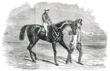 Landgrave, Winner of the Cambridgeshire Stakes at Newmarket, 1850. Creator: Unknown