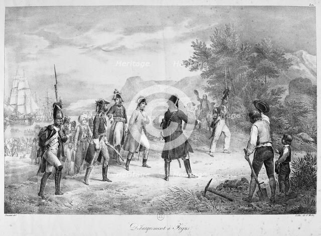 'Landing at Frejus', March, 1815. Artist: Unknown