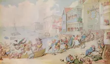 Landing at Greenwich c1780. Artist: Thomas Rowlandson
