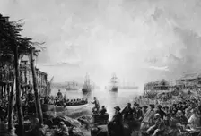 Landing at Newfoundland, ca. 1866. Creator: Robert Charles Dudley