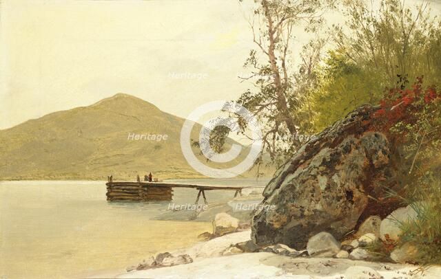 Landing at Sabbath Day Point, c. 1853. Creator: John Frederick Kensett.