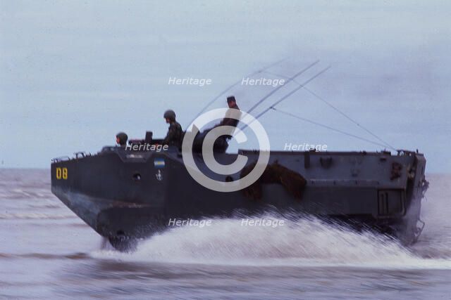 Landing craft, Falklands War, 1982. Creator: Luis Rosendo.