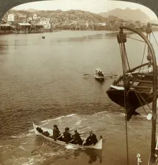 Landing from a steamer in Arctic country, Svolvaer, Lofoten Islands, N. Norway c1905. Creator: Unknown