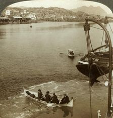 Landing from a steamer in Arctic country, Svolvaer, Lofoten Islands, N. Norway c1905. Creator: Unknown