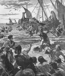 Landing of the Romans on the coast of Kent, 43 (1905)