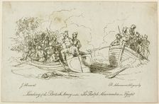 Landing of British Army under Abercrombie in Egypt, n.d. Creator: Unknown