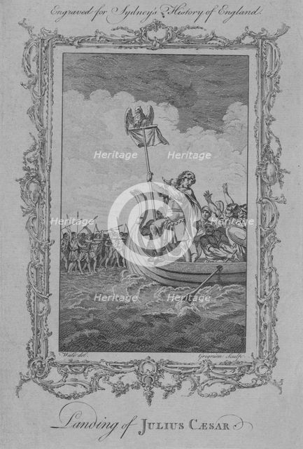 'Landing of Julius Caesar', 1773.  Creator: Charles Grignion.