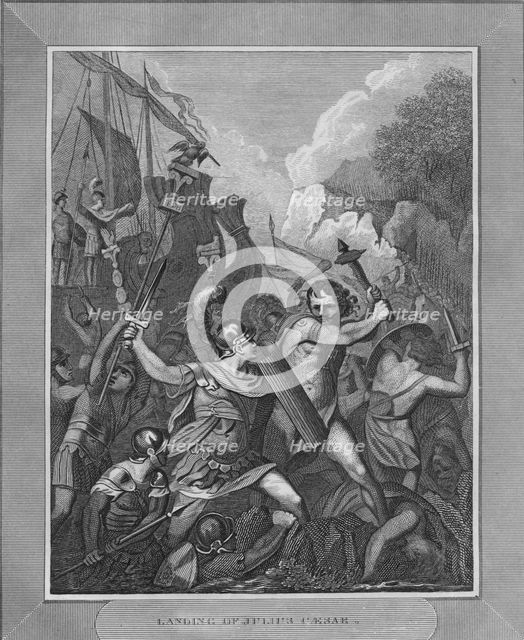 'Landing of Julius Caesar', 1838. Artist: Unknown.