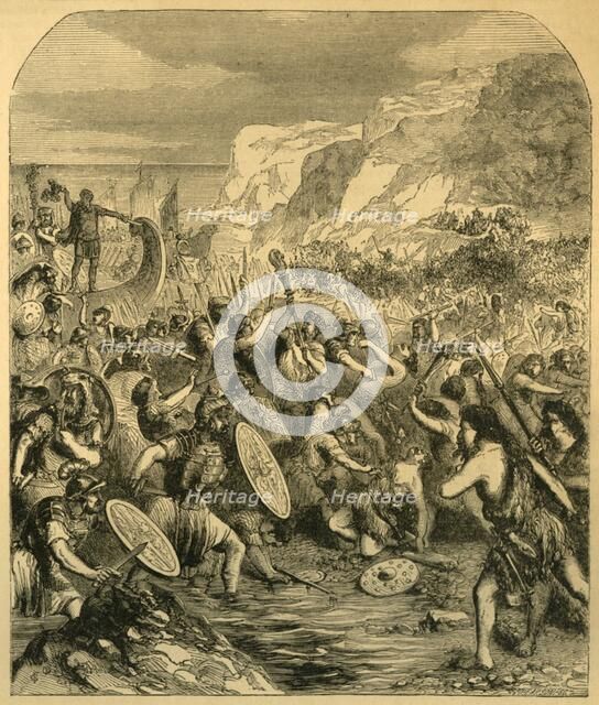 'Landing of Julius Caesar', c1890. Creator: Unknown.