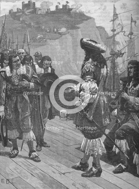 Landing of King Charles II at Dover, 1660 (1905).  Artist: Unknown.