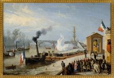 Landing of Napoleon I ashes in Courbevoie, December 15, 1840. Creator: Unknown