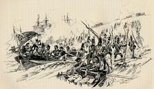 Landing of Sir Ralph Abercromby and British Forces at Alexandria, 1801, (1884)