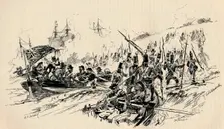 Landing of Sir Ralph Abercromby and British Forces at Alexandria, 1801, (1884)