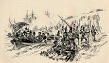 Landing of Sir Ralph Abercromby and British Forces at Alexandria, 1801, (1884)