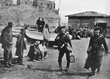 Landing party of marines during the early part of operations against the Dardanelles 1915