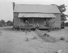 Landless family of cotton sharecroppers, Macon County, Georgia, 1937. Creator: Dorothea Lange