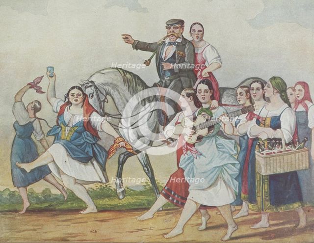 Landlord and his Harem, 1830-1840s. Creator: Hampeln, Carl, von (1794-after 1880).