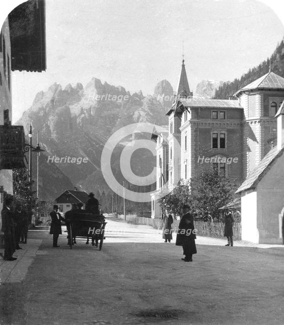 Landro and Monte Cristallo, Tyrol, Italy, c1900s.Artist: Wurthle & Sons