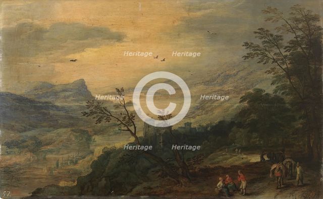 Landscape, 16th-17th centuries. Creators: Jan Brueghel the Elder, Joos de Momper, the younger.