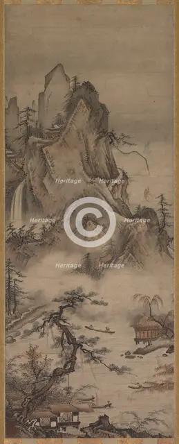 Landscape, 16th century. Creator: Jud? (Japanese, active 16th century).