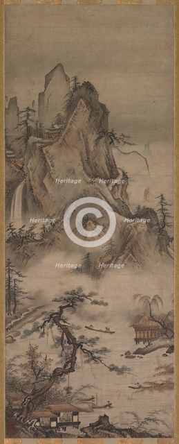 Landscape, 16th century. Creator: Jud? (Japanese, active 16th century).