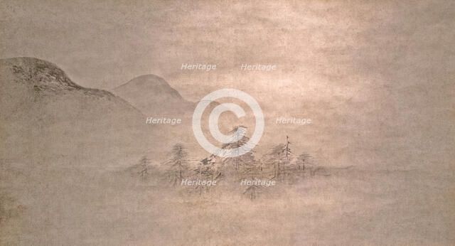 Landscape, 16th century. Creator: Kano Motonobu.