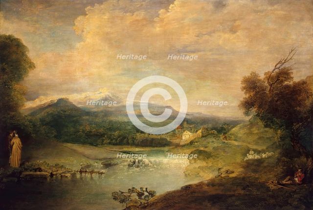 Landscape, 1714. Creator: Jean-Antoine Watteau.