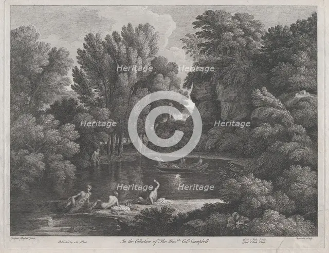 Landscape, 1743. Creator: Jean Baptiste Claude Chatelain.