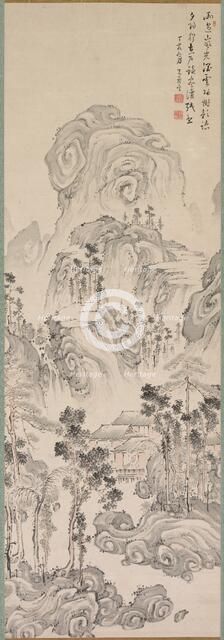 Landscape, 1767. Creator: Kan Tenju (Japanese, 1727-1795.