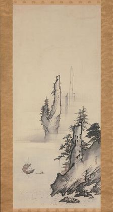 Landscape, 17th century. Creator: Kusumi Morikage