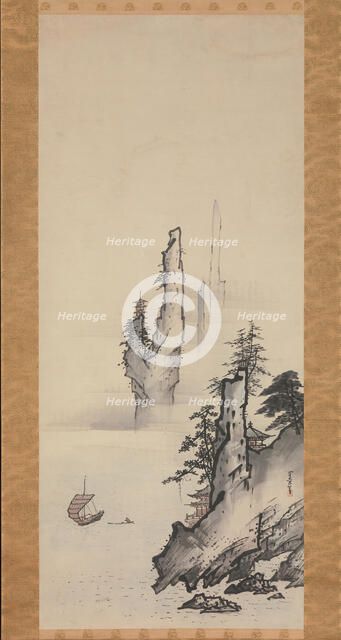 Landscape, 17th century. Creator: Kusumi Morikage.