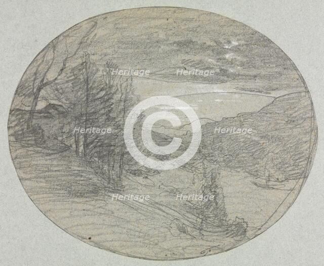 Landscape, 1800s. Creator: François-Auguste Ravier (French, 1814-1895).