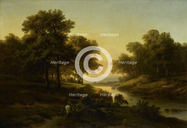 Landscape, 1830-1845. Creator: Alexandre Calame.