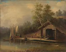 Landscape, 1861. Creator: Alfred Wiström