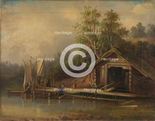 Landscape, 1861. Creator: Alfred Wiström.