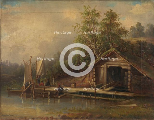 Landscape, 1861. Creator: Alfred Wiström.