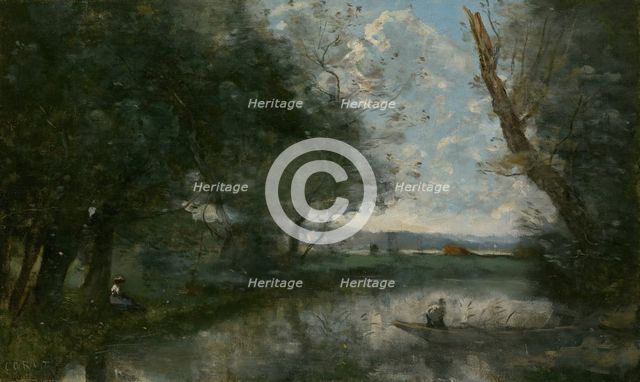 Landscape, 1865/70. Creator: Jean-Baptiste-Camille Corot.