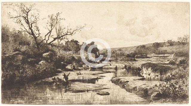 Landscape, 1870. Creator: Adolphe Appian.