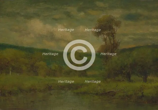 Landscape, 1884 or 1889. Creator: George Inness.
