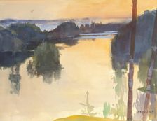 Landscape, 1889. Creator: Albert Edelfelt